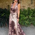 Vestido Siena Estampado Marrón