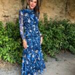 Vestido Anais Marrón Azul