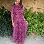 Vestido Gasa Cebra Buganvilla