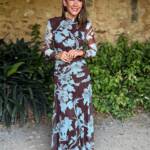 Vestido Anais Marrón Celeste