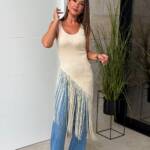 Top Flecos Beige