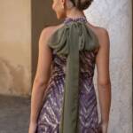 Vestido Gasa Pañuelo Gala