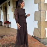Vestido Trasierra Marrón
