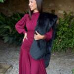 Vestido Julia Burdeos